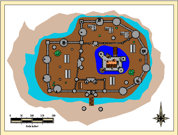 large map of Castle D, 600 x 458